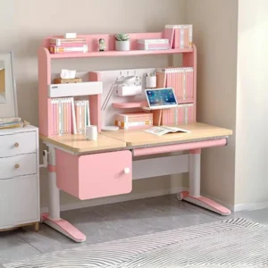 Kids' Ergonomic Study Desk with Hutch