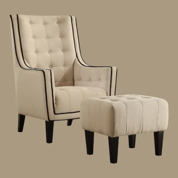 Ophelia Accent Chair & Ottoman