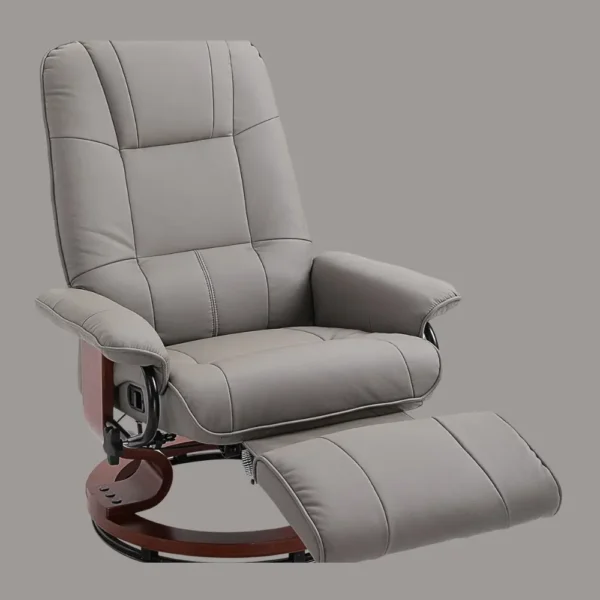 Homcom Ergonomic Office Recliner Sofa Chair PU Leather Armchair Lounger